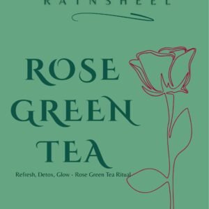 The serene green pouch of Ratnsheel Rose Green Tea